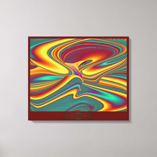Spring Summer Autumn Flowers Magic Canvas Print (Front)