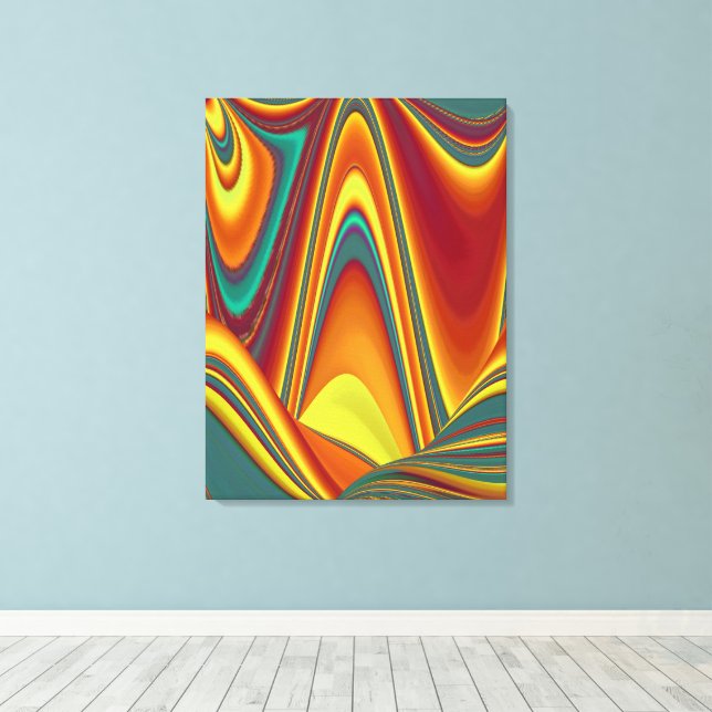 Spring Summer Autumn Flowers Magic Canvas Print (Insitu(Wood Floor))