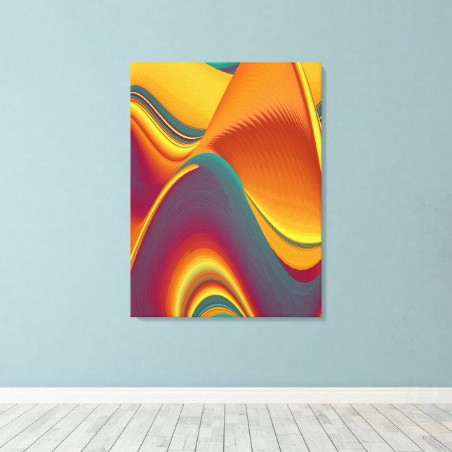 Spring Summer Autumn Flowers Magic Canvas Print (Insitu(Wood Floor))