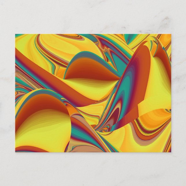 Spring Summer Autumn Flowers Magic Holiday Postcard (Front)