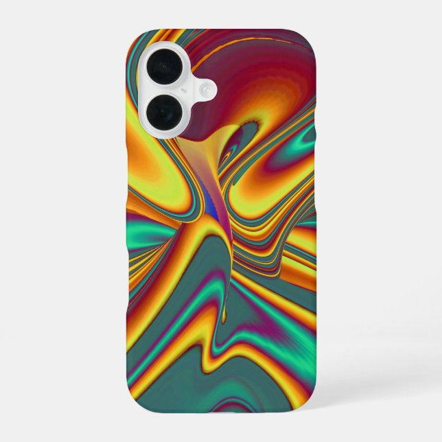Spring Summer Autumn Flowers Magic iPhone 16 Case (Back)
