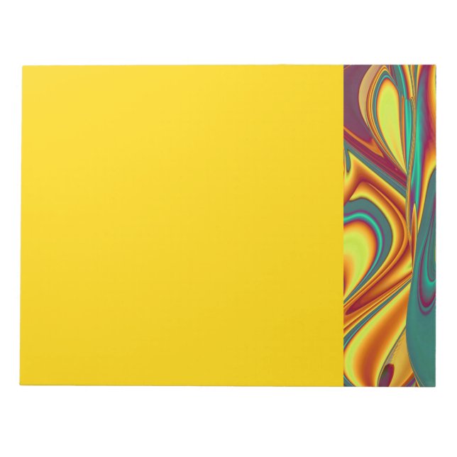 Spring Summer Autumn Flowers Magic Notepad (Front)