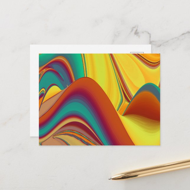 Spring Summer Autumn Flowers Magic Postcard (Front/Back In Situ)