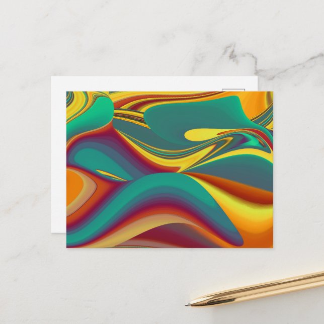 Spring Summer Autumn Flowers Magic Postcard (Front/Back In Situ)