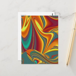 Spring Summer Autumn Flowers Magic Postcard