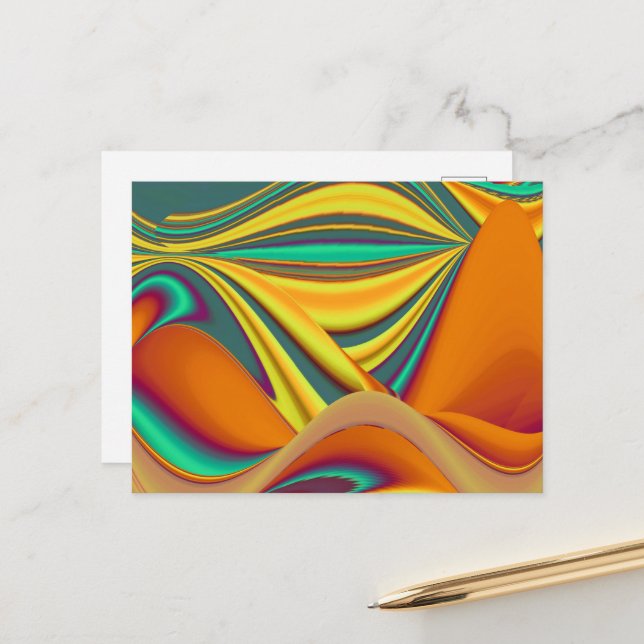 Spring Summer Autumn Flowers Magic Postcard (Front/Back In Situ)