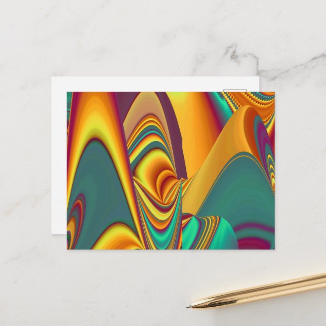 Spring Summer Autumn Flowers Magic Postcard (Front/Back In Situ)