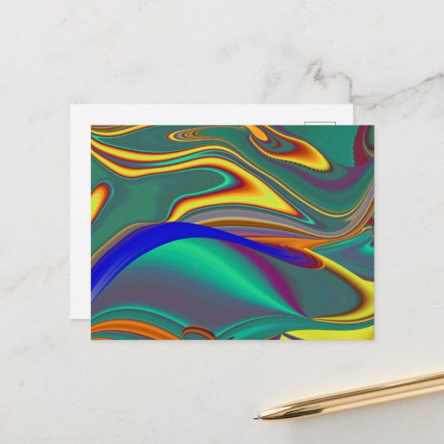 Spring Summer Autumn Flowers Magic Postcard (Front/Back In Situ)