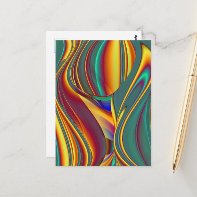 Spring Summer Autumn Flowers Magic Postcard (Front/Back In Situ)