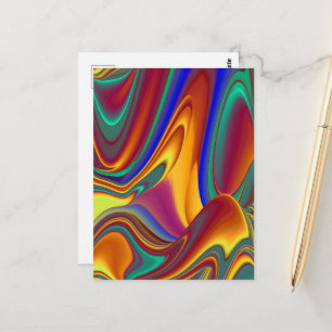 Spring Summer Autumn Flowers Magic Postcard