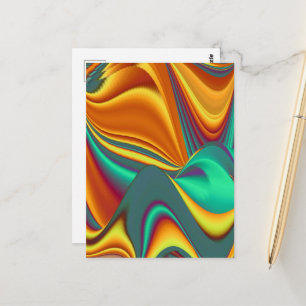 Spring Summer Autumn Flowers Magic Postcard