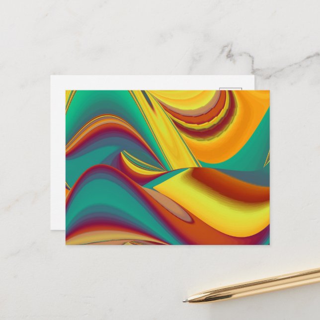 Spring Summer Autumn Flowers Magic Postcard (Front/Back In Situ)