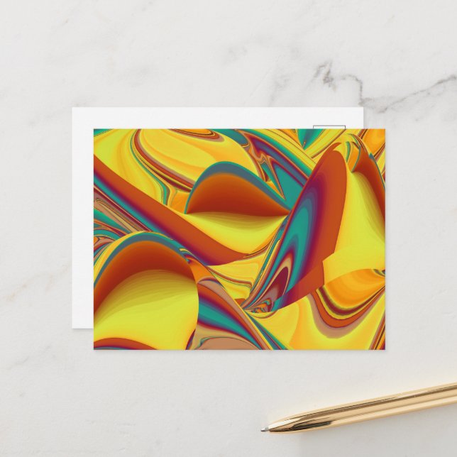 Spring Summer Autumn Flowers Magic Postcard (Front/Back In Situ)