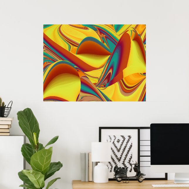 Spring Summer Autumn Flowers Magic Poster (Home Office)