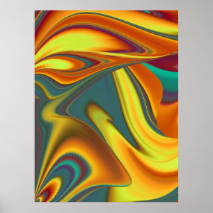 Spring Summer Autumn Flowers Magic Poster