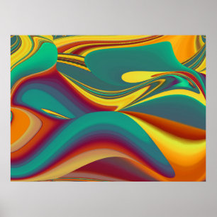 Spring Summer Autumn Flowers Magic Poster