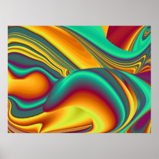 Spring Summer Autumn Flowers Magic Poster