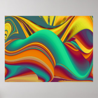 Spring Summer Autumn Flowers Magic Poster