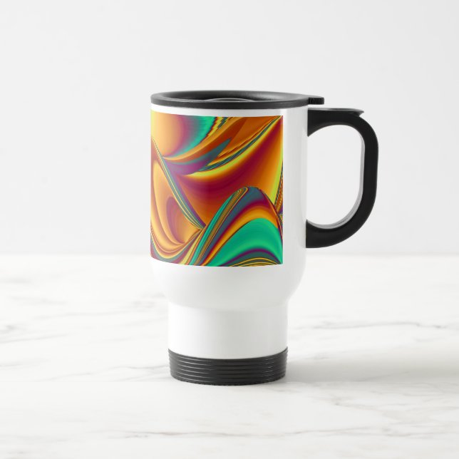 Spring Summer Autumn Flowers Magic Travel Mug (Right)