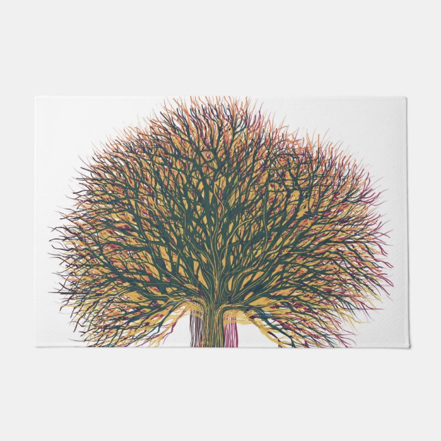 Spring Summer Autumn Winter Tree Doormat (Front)