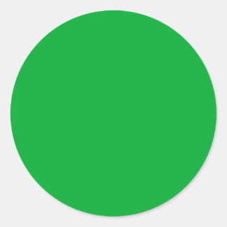 Spring Summer Colour Classic Green Round Sticker