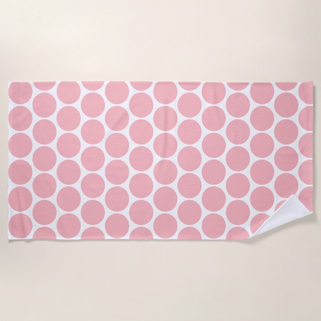 Spring Summer Colour Crystal Rose Beach Towel (Front)
