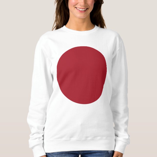 Spring Summer Colour Fiery Red Teddy Bear Sweatshirt (Front)