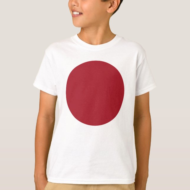 Spring Summer Colour Fiery Red Teddy Bear T-Shirt (Front)