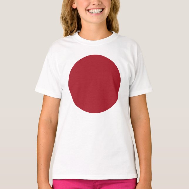 Spring Summer Colour Fiery Red Teddy Bear T-Shirt (Front)