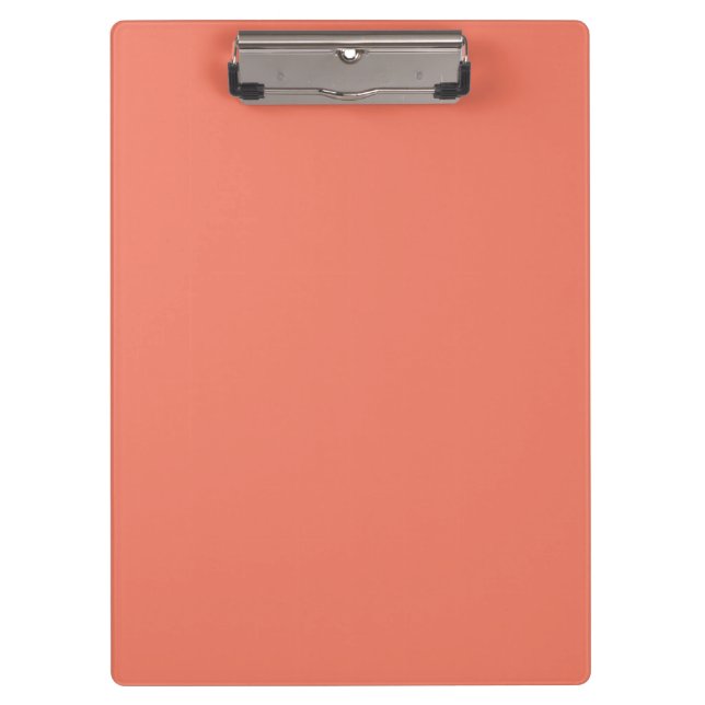Spring Summer Colour Peach Pink Clipboard (Front)