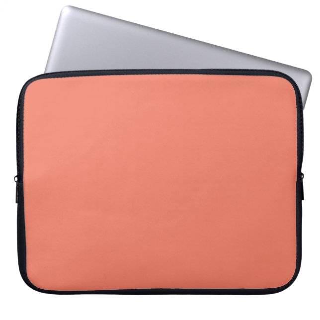 Spring Summer Colour Peach Pink Laptop Sleeve (Front)