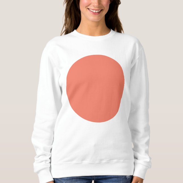 Spring Summer Colour Peach Pink Sweatshirt (Front)