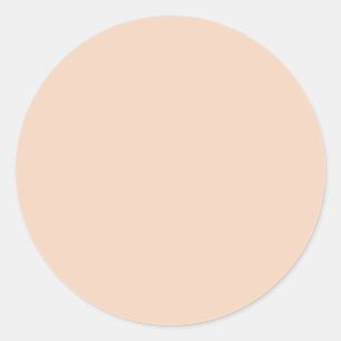 Spring Summer Colour Vanilla Cream Classic Round Sticker