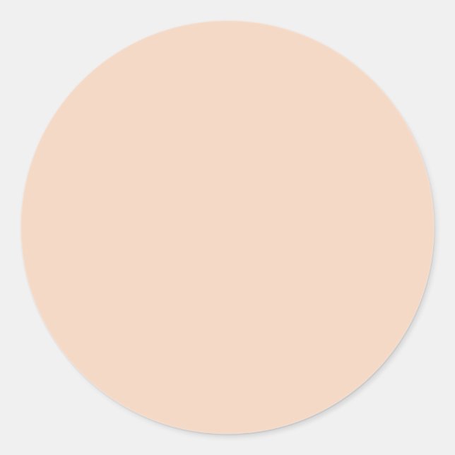 Spring Summer Colour Vanilla Cream Classic Round Sticker (Front)