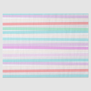 Spring summer colours in stripes tissue paper