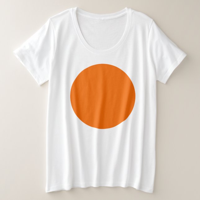 Spring Summer Colours Tangelo Plus Size T-Shirt (Design Front)