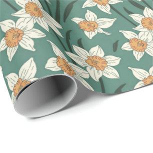 Spring Summer Daisies Floral Wrapping Paper