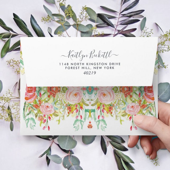 Spring Summer Floral | Bridal Shower Envelope (Creator Uploaded)