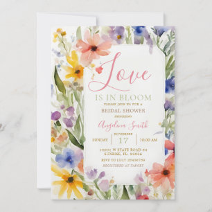 Spring Summer Floral Bridal Shower Invitation
