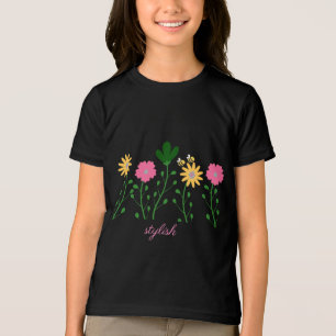 Spring & Summer Floral Customise Girls Tri-Blend Shirt