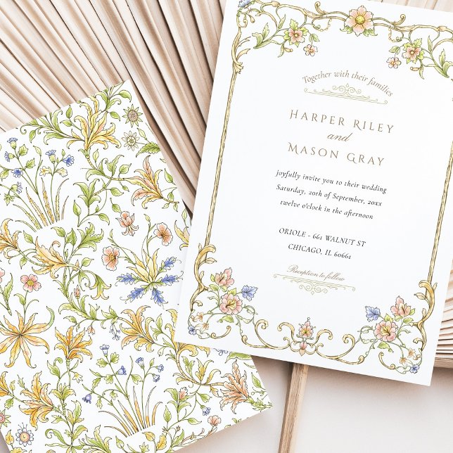 Spring & Summer Floral Garden Wedding Invitation (Creator Uploaded)