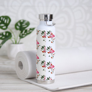 Spring Summer Flower Pink Flower  Water Bottle