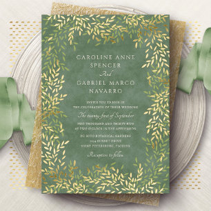 Spring Summer Foliage Leaves Green Wedding