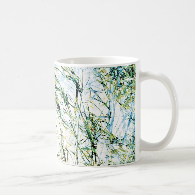 Spring summer nature flower sprout design art coffee mug (Right)