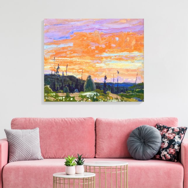 Spring Sunset, Algonquin Park | Tom Thomson | Canvas Print (Insitu(LivingRoom))