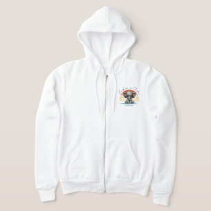 Spring Sunshine and Ele-fun Retro Beach Getaway Hoodie
