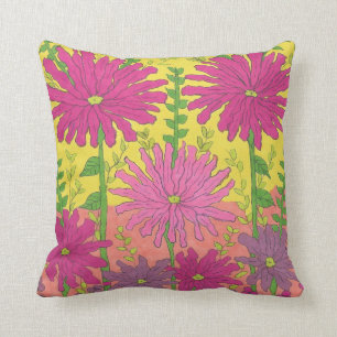 Spring Sunshine Floral Cushion