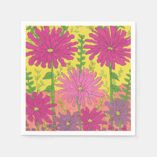 Spring Sunshine Floral Napkin