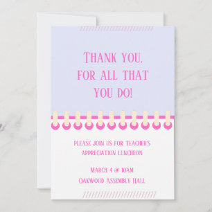 Spring Teacher Appreciation Party Invitation