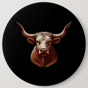 Spring Texas longhorn 6 Cm Round Badge